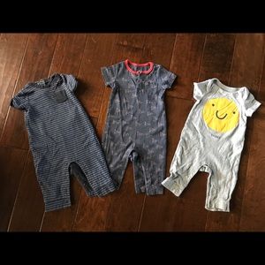 All 3 rompers!